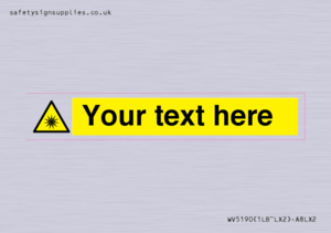 Custom Optical Radiation Sign